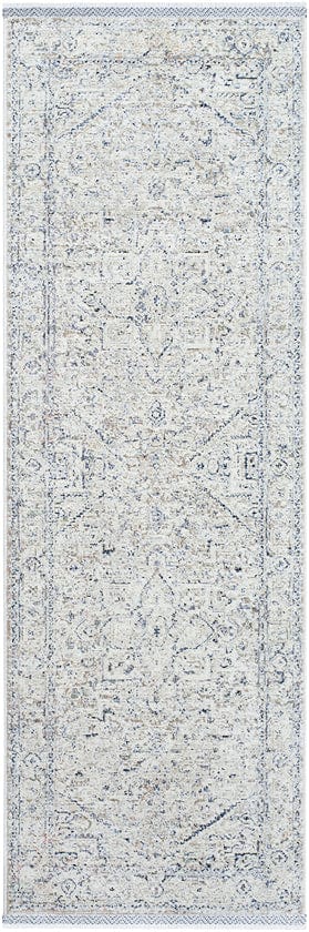 Mark & Day Rug 2'7" x 7'10" Darnetta Traditional Beige/Navy Area Rug