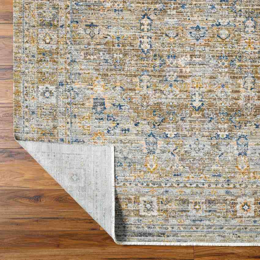 Mark & Day Rug Demar Traditional Dark Olive/Ivory Washable Area Rug