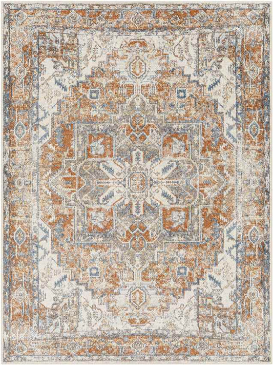 Mark & Day Rug 2' x 3' Dry Ridge Traditional Rust Washable Area Rug