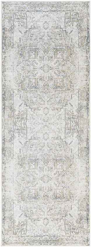 Mark & Day Rug 2'7" x 7'3" Dry Ridge Traditional Taupe Washable Area Rug