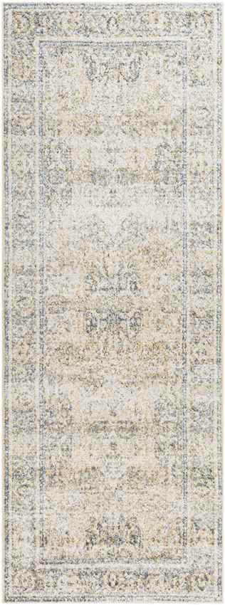 Mark & Day Rug 2'7" x 7'3" East Traditional Light Gold Washable Area Rug