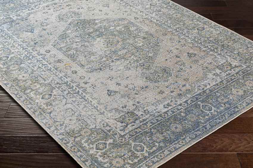 Mark & Day Rug Edmond Traditional Denim Washable Area Rug