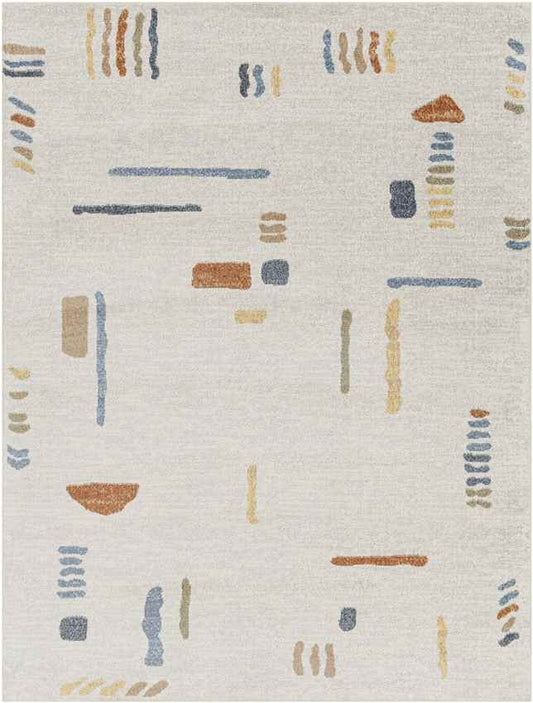 Mark & Day Rug 2' x 3' Elbing Modern Beige Washable Area Rug