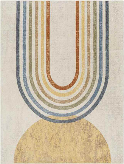 Mark & Day Rug 2' x 3' Eliot Modern Beige Washable Area Rug