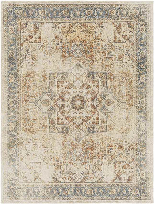 Mark & Day Rug 2' x 3' Elkton Traditional Burnt Orange Washable Area Rug