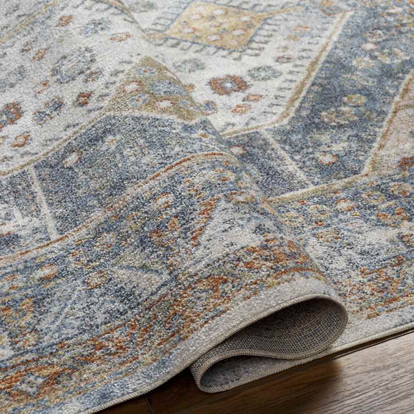 Mark & Day Rug Elmdale Traditional Denim Washable Area Rug