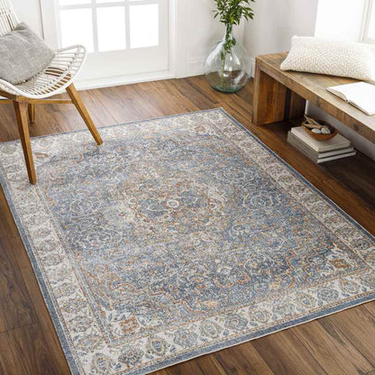 Mark & Day Rug Elsmore Traditional Dark Blue Washable Area Rug