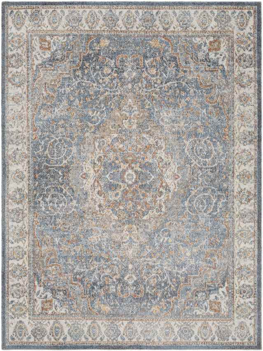 Mark & Day Rug 2' x 3' Elsmore Traditional Dark Blue Washable Area Rug