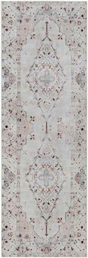 Mark & Day Rug 2'7" x 7'10" Westside Traditional Light Gray Washable Area Rug