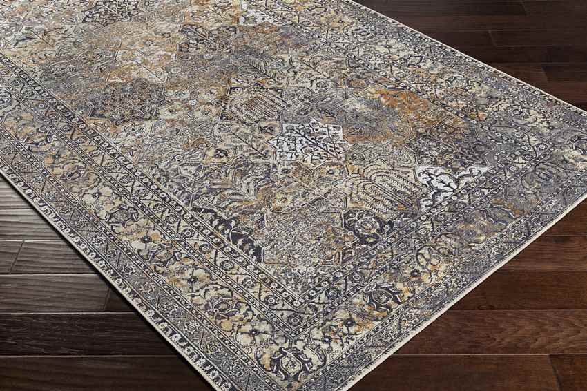 Mark & Day Rug Willey Traditional Charcoal Washable Area Rug