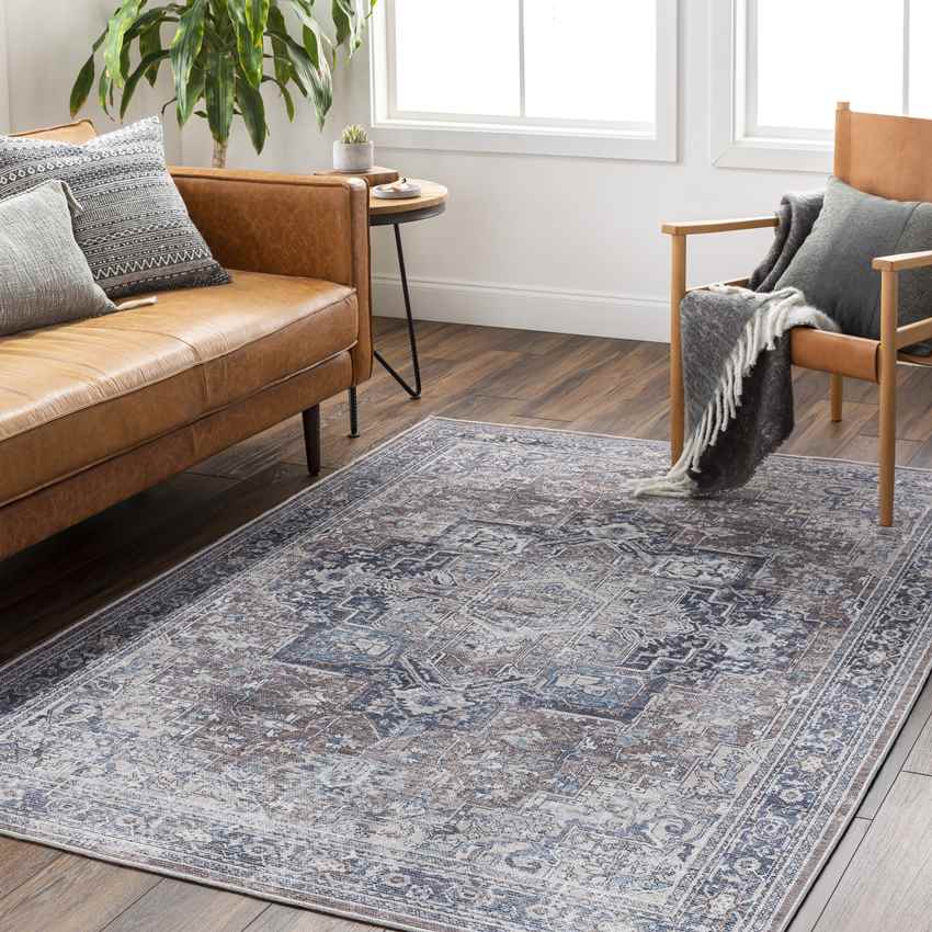 Mark & Day Rug Worthville Traditional Taupe Washable Area Rug