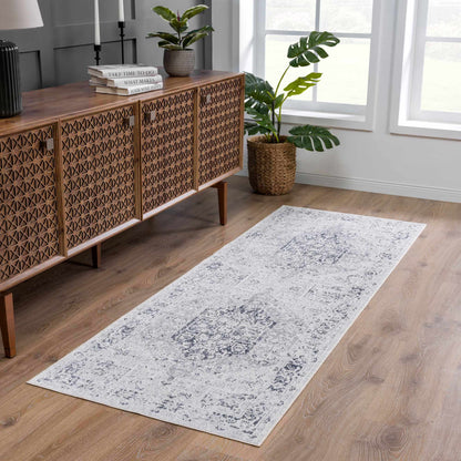 Boutique Rugs Rugs Akram Cream & Antrasit Washable Area Rug