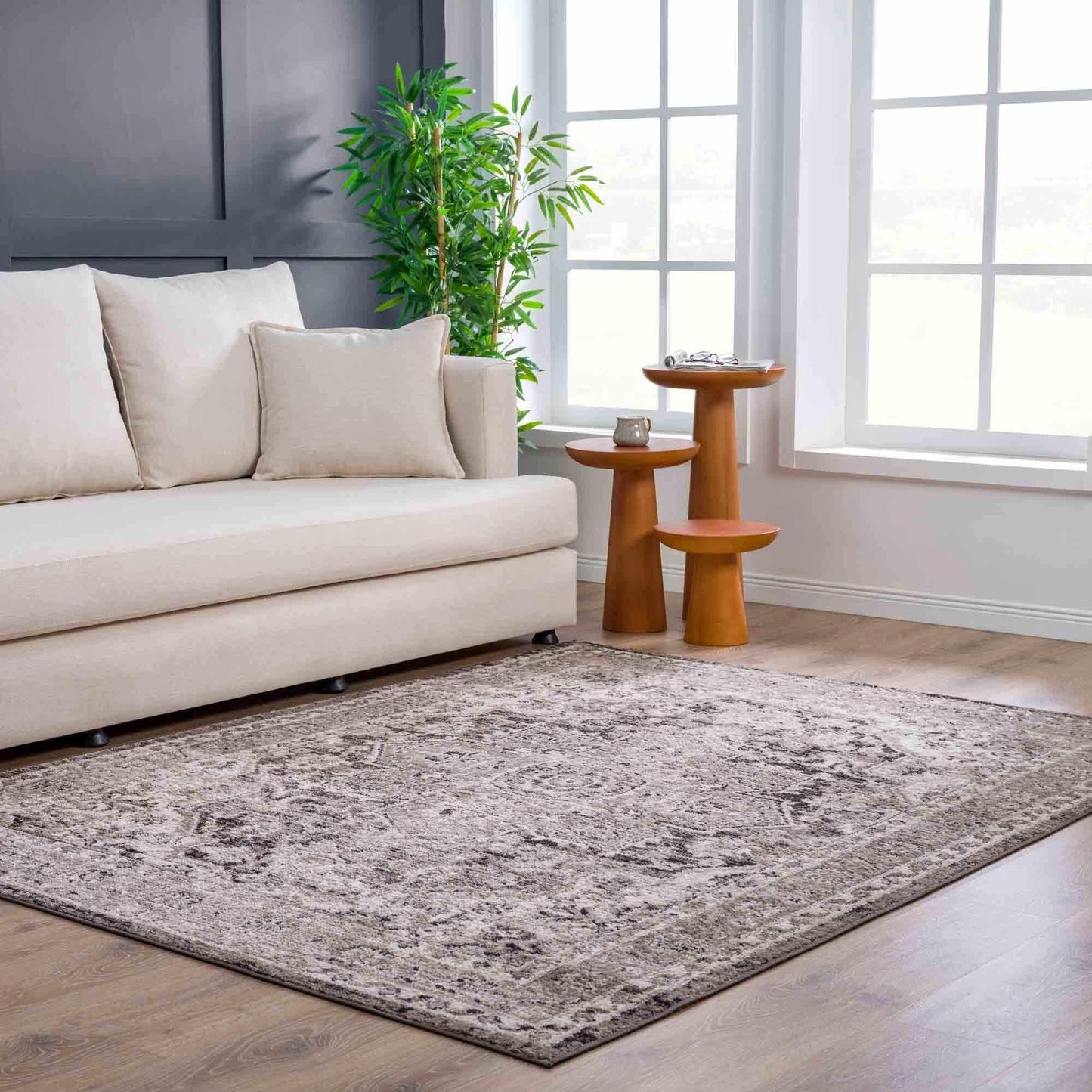 Boutique Rugs Rugs Albie Charcoal & Beige Area Rug