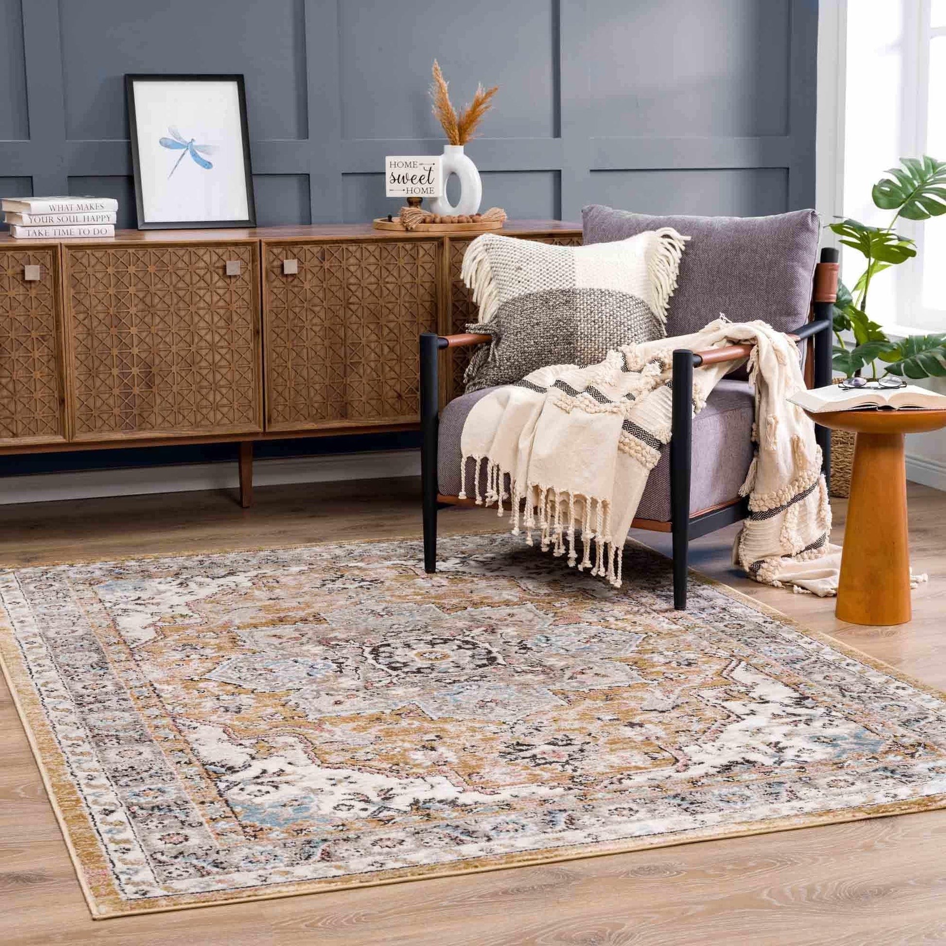 Boutique Rugs Rugs Albie Gold & Beige Area Rug