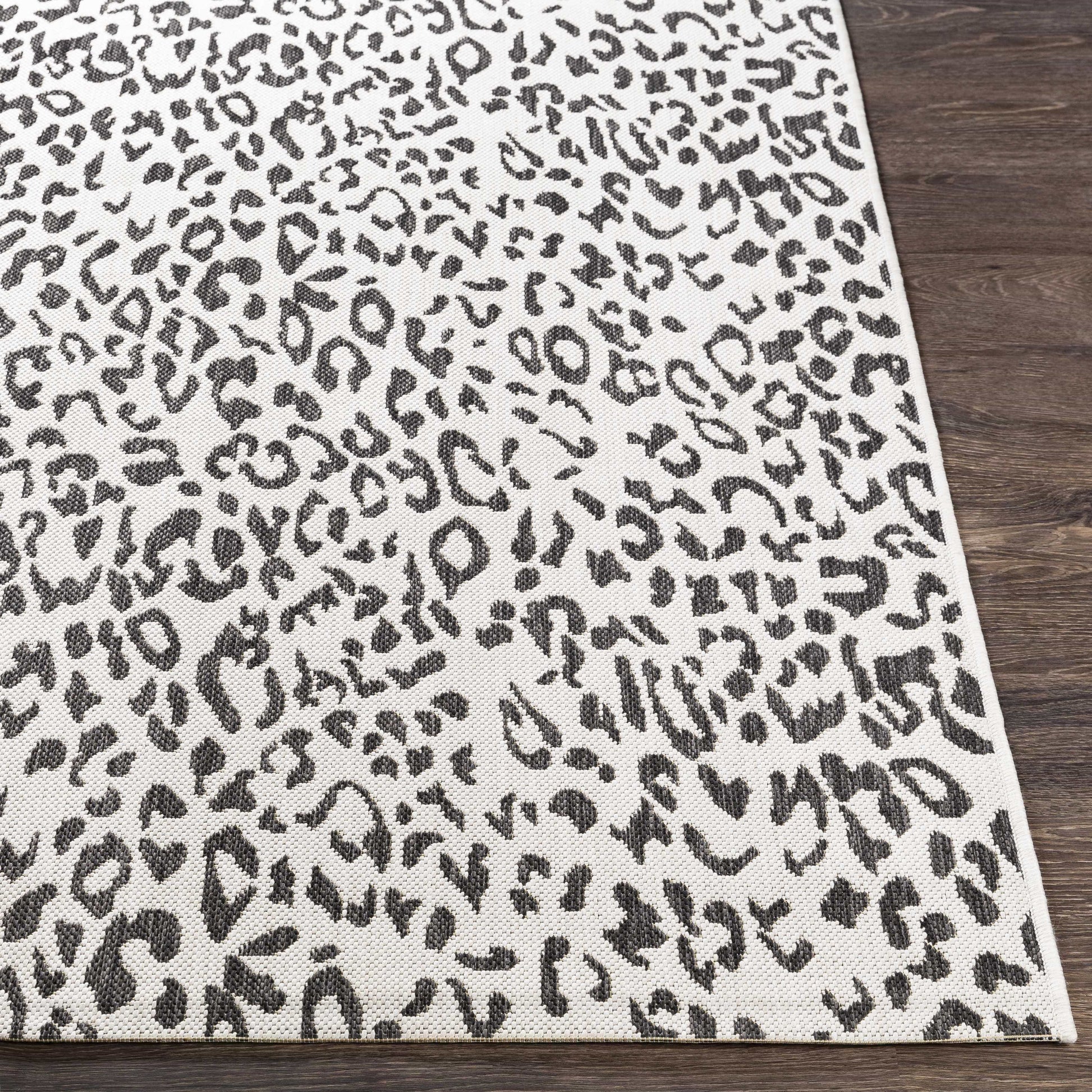 Boutique Rugs Rugs Alderbury White Leopard Print Rug