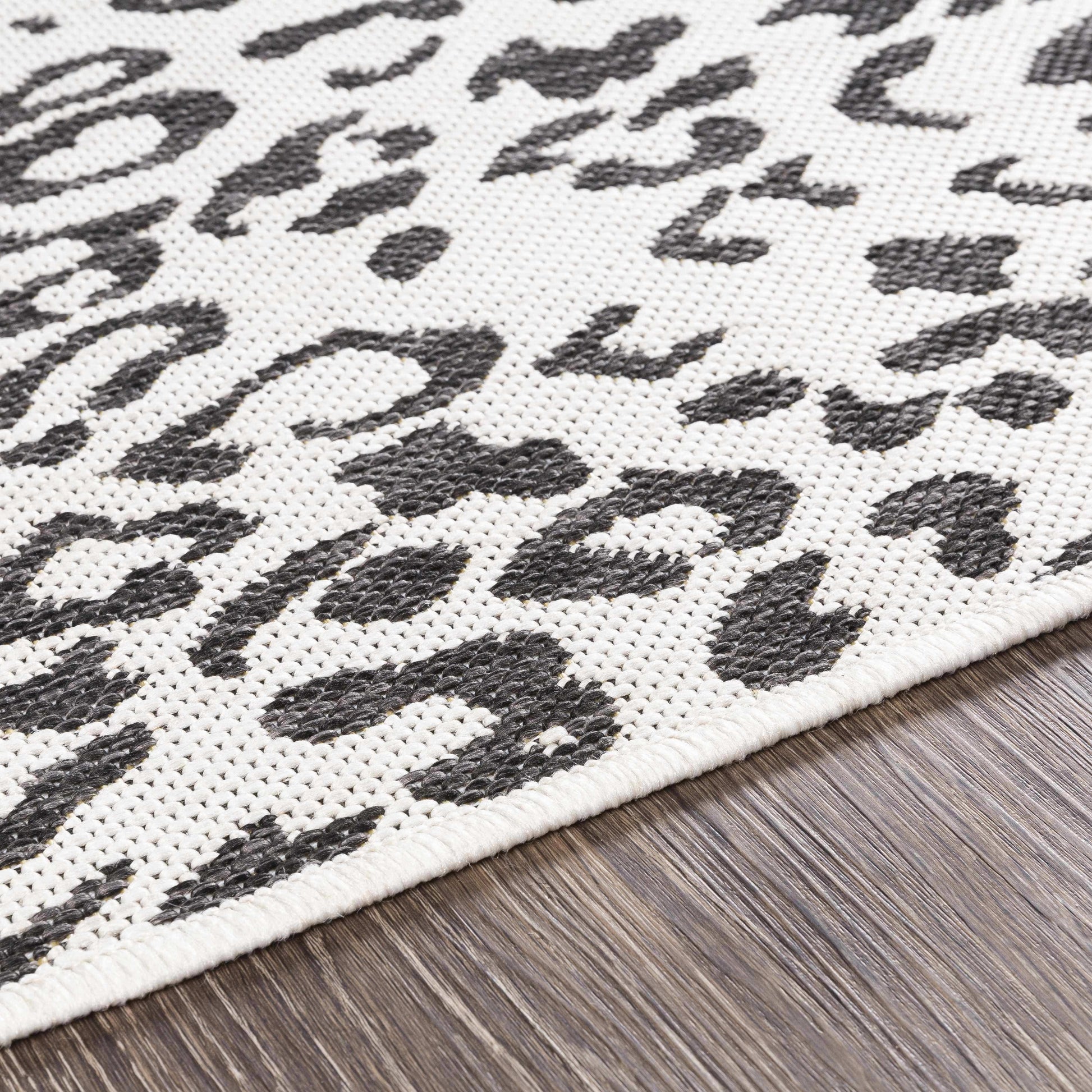 Boutique Rugs Rugs Alderbury White Leopard Print Rug