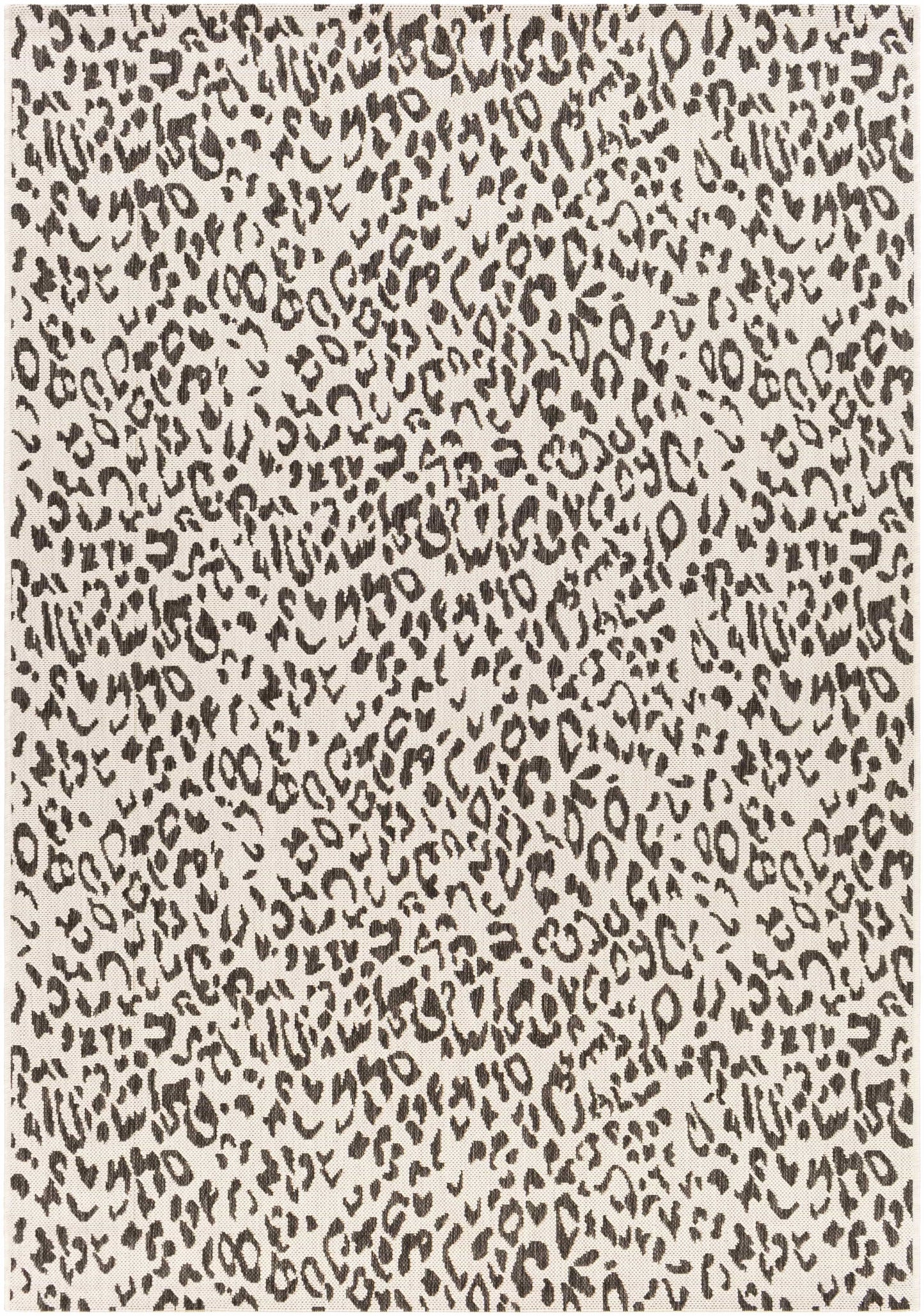 Boutique Rugs Rugs 5'3" x 7'7" Rectangle Alderbury White Leopard Print Rug