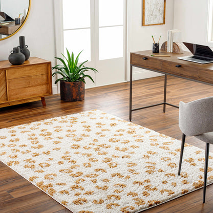 Boutique Rugs Rugs Altin Leopard Print White Area Rug