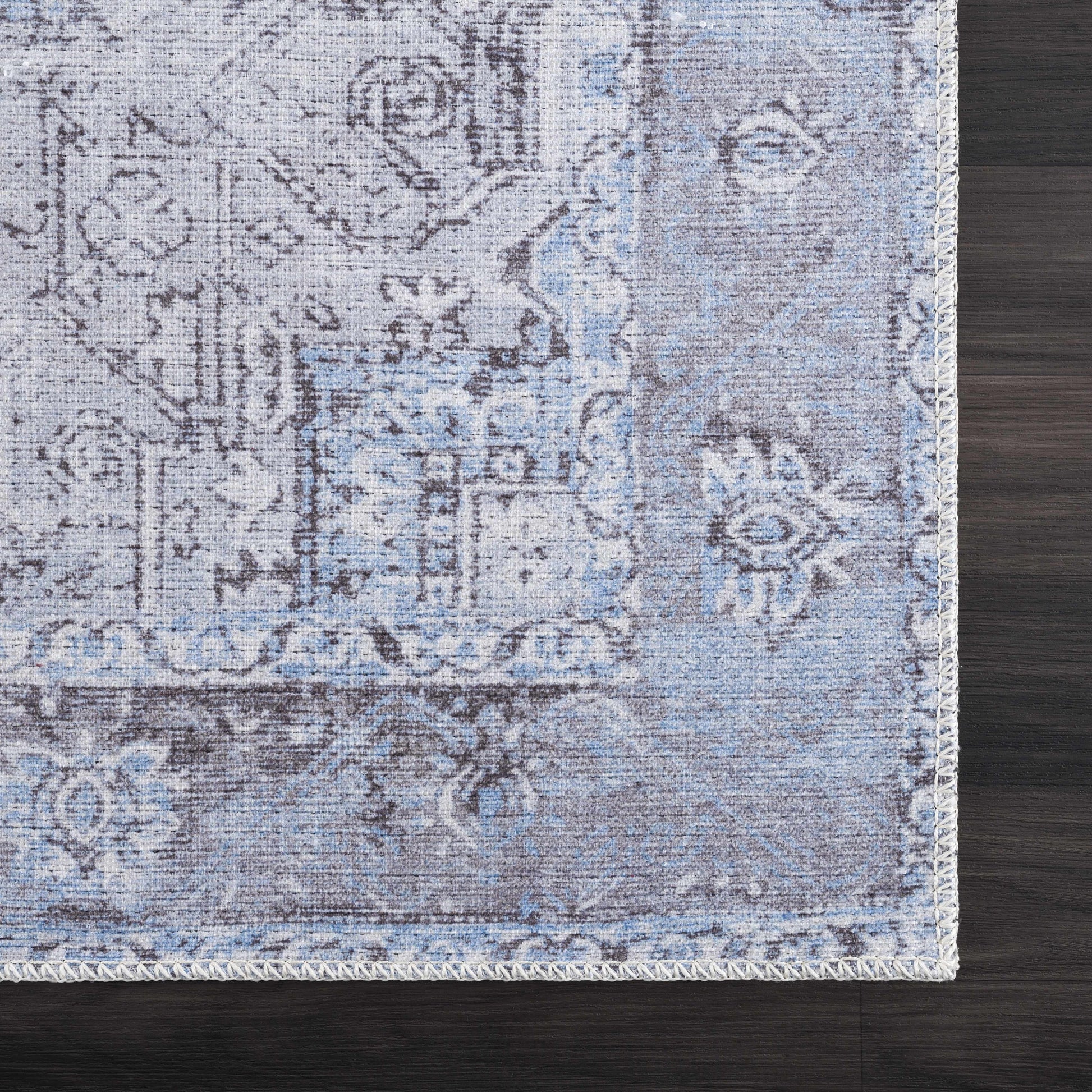 Boutique Rugs Rugs Aqua Rosman Washable Area Rug