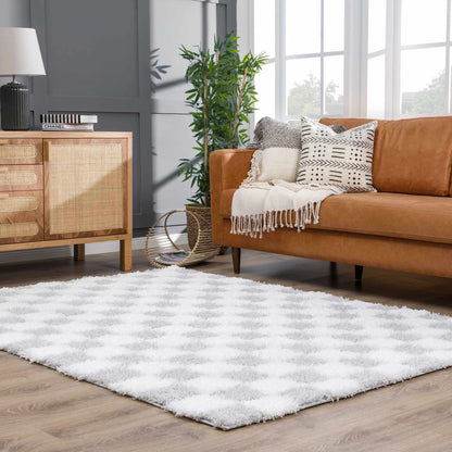 Boutique Rugs Rugs Atira Gray Checkered Area Rug