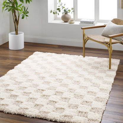 Boutique Rugs Rugs Atira Light Brown Checkered Area Rug