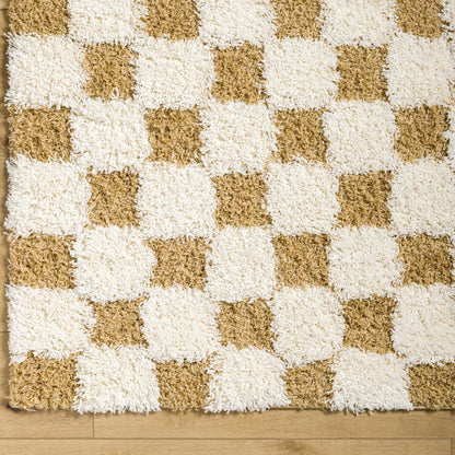 Boutique Rugs Rugs Atira Mustard Checkered Area Rug