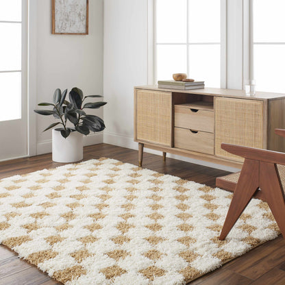 Boutique Rugs Rugs Atira Mustard Checkered Area Rug