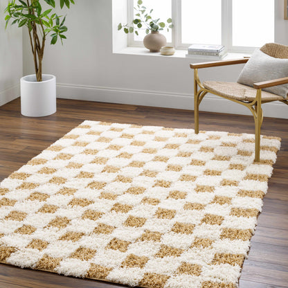 Boutique Rugs Rugs Atira Mustard Checkered Area Rug