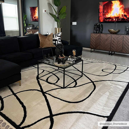 Boutique Rugs Rugs Azana Black & White Area Rug