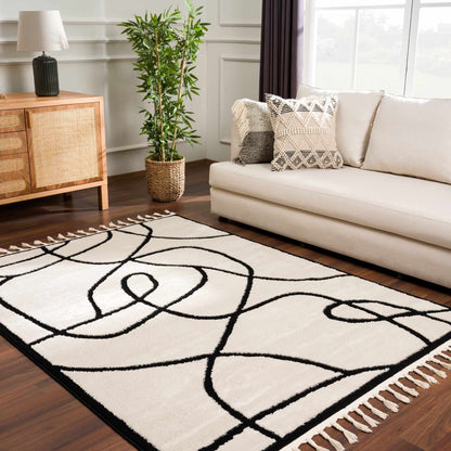 Boutique Rugs Rugs Azana Black & White Area Rug