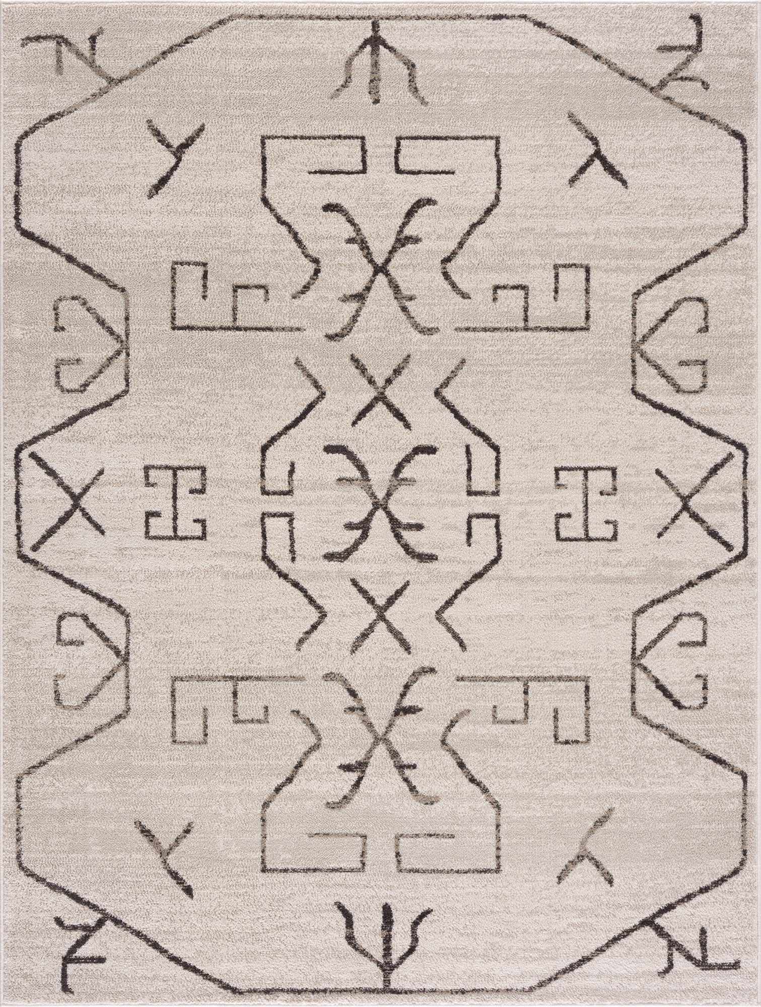 Boutique Rugs Rugs Azzan Cream & Charcoal Area Rug