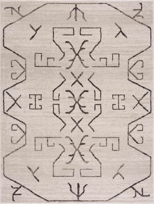 Boutique Rugs Rugs Azzan Cream & Charcoal Area Rug