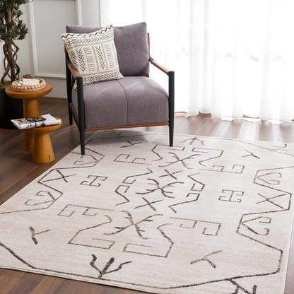 Boutique Rugs Rugs Azzan Cream & Charcoal Area Rug