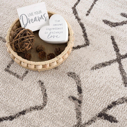 Boutique Rugs Rugs Azzan Cream & Charcoal Area Rug