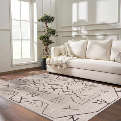 Boutique Rugs Rugs Azzan Cream & Charcoal Area Rug