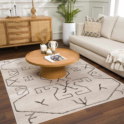 Boutique Rugs Rugs Azzan Cream & Charcoal Area Rug