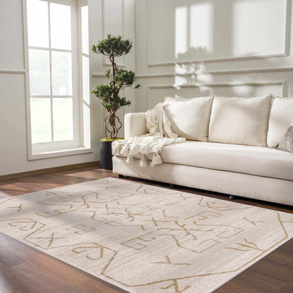 Boutique Rugs Rugs Azzan Cream & Gold Area Rug