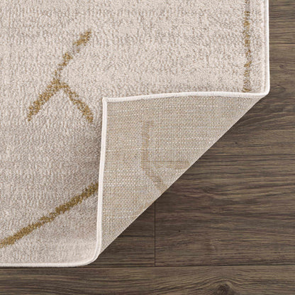 Boutique Rugs Rugs Azzan Cream & Gold Area Rug