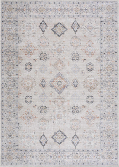 Boutique Rugs Rugs Beige Beckett Vintage Washable Area Rug