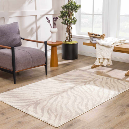 Boutique Rugs Rugs Beige Manteca Zebra Print Area Rug