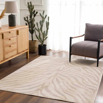 Boutique Rugs Rugs Beige Manteca Zebra Print Area Rug