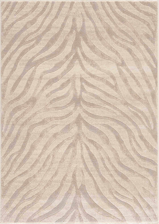 Boutique Rugs Rugs Beige Manteca Zebra Print Area Rug