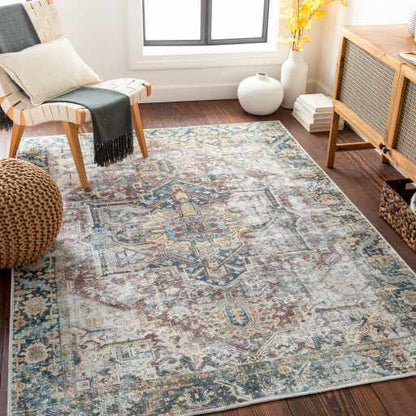 Boutique Rugs Rugs Blue Catigpian Distressed Washable Area Rug