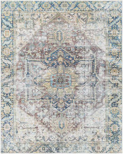 Boutique Rugs Rugs Blue Catigpian Distressed Washable Area Rug