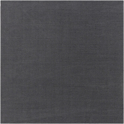 Boutique Rugs Rugs 8' Square Brockton Solid Wool Charcoal Area Rug