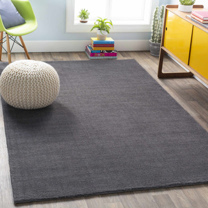 Boutique Rugs Rugs Brockton Solid Wool Charcoal Area Rug