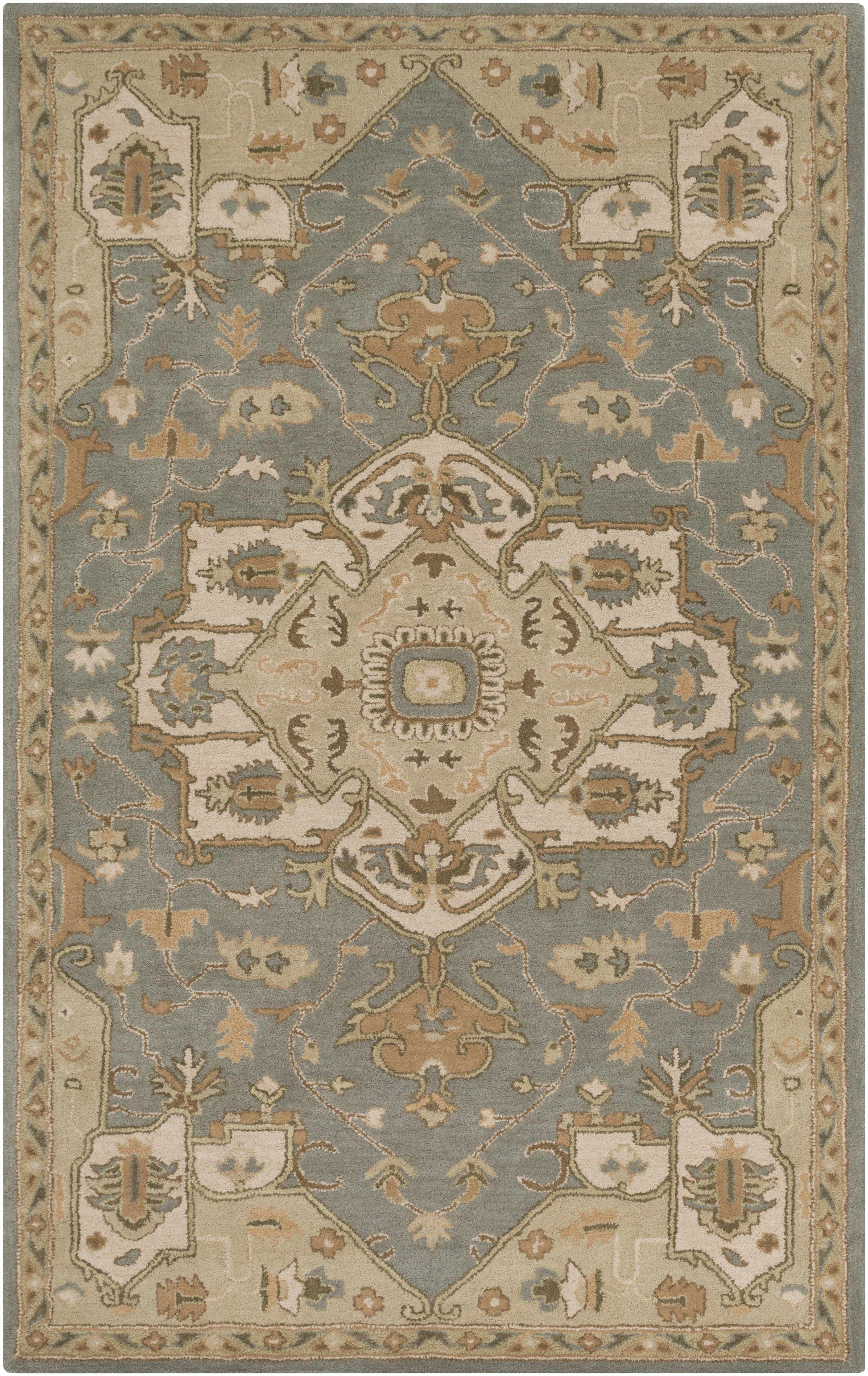 Boutique Rugs Rugs 5' x 8' Rectangle Broomfield Gray 1144 Wool Area Rug