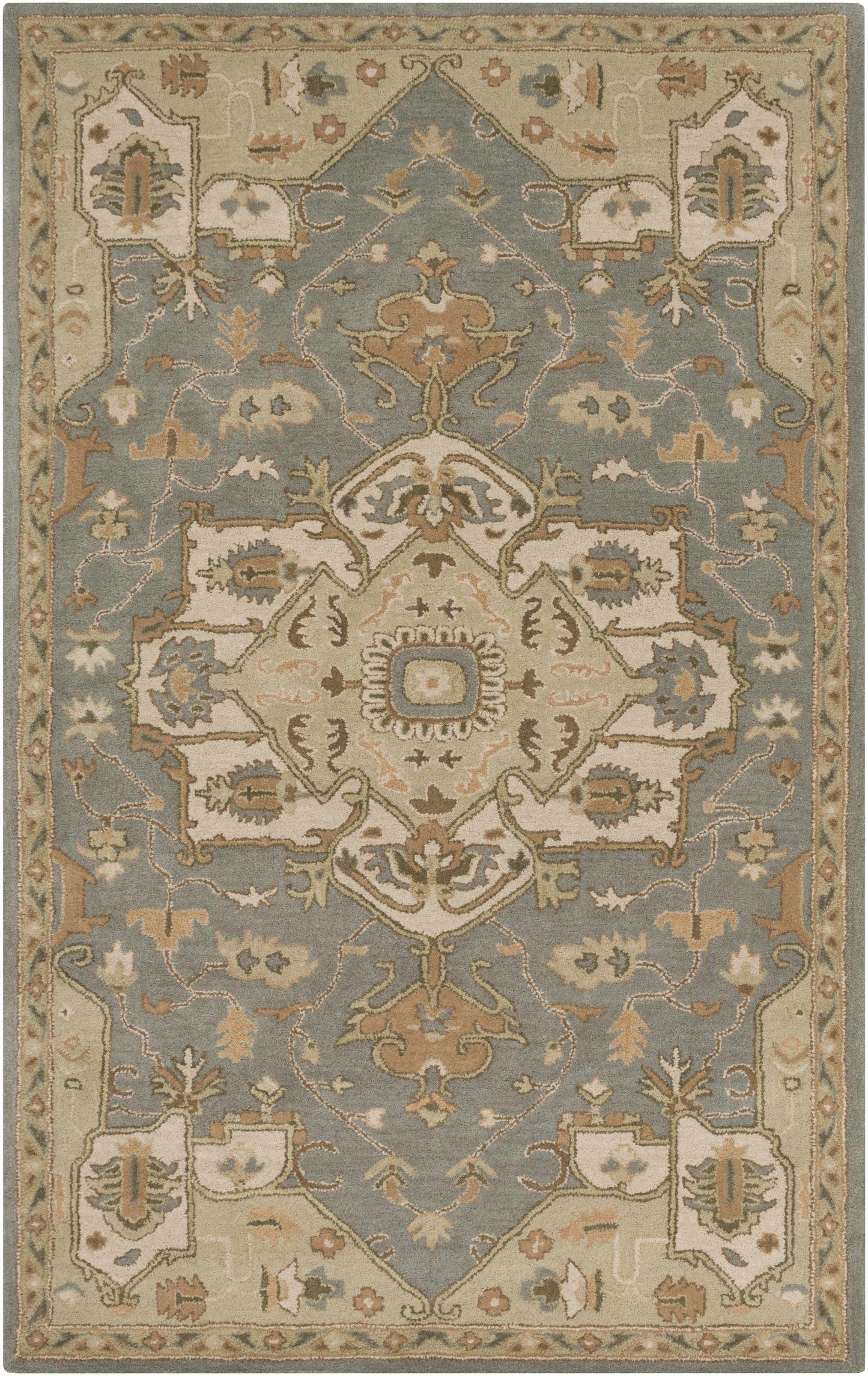 Boutique Rugs Rugs 5' x 8' Rectangle Broomfield Gray 1144 Wool Area Rug