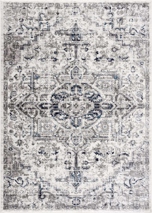 Boutique Rugs Rugs Buenaventura Cream & Navy Area Rug