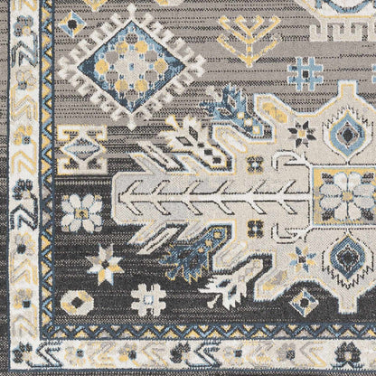 Boutique Rugs Rugs Cabacungan Black & Blue Washable Area Rug